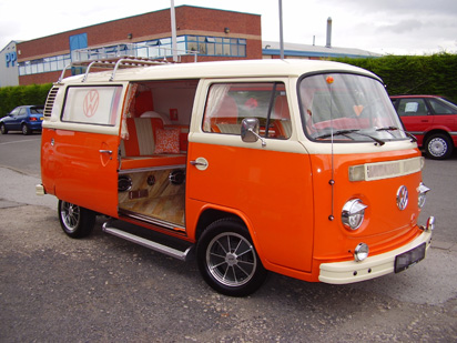 VW Camper Van Cream Orange  2008